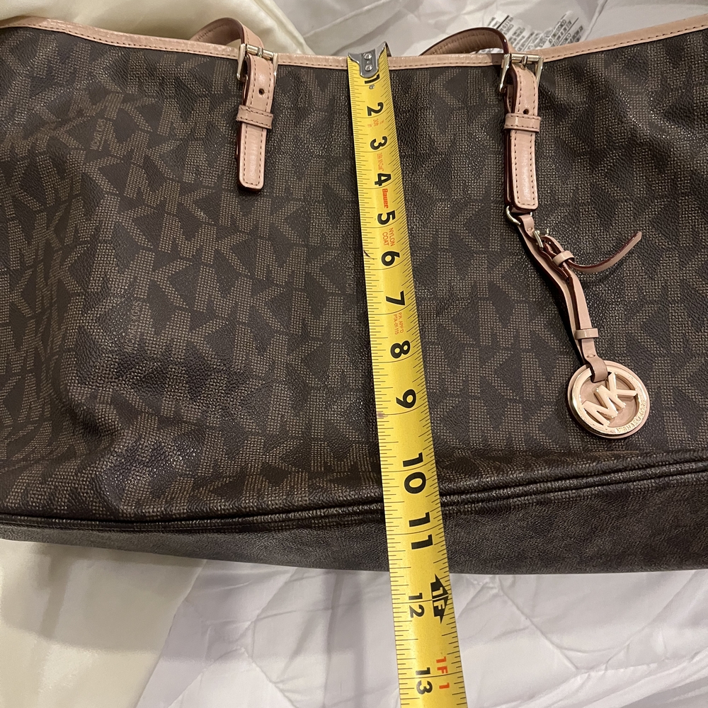 Michael Kors SHEILA large Signature Tote Bag with ORIGINAL Satin Bag - Picture 6 of 10